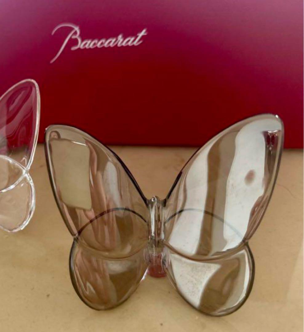 バカラ　ラッキーバタフライ　蝶　グレー