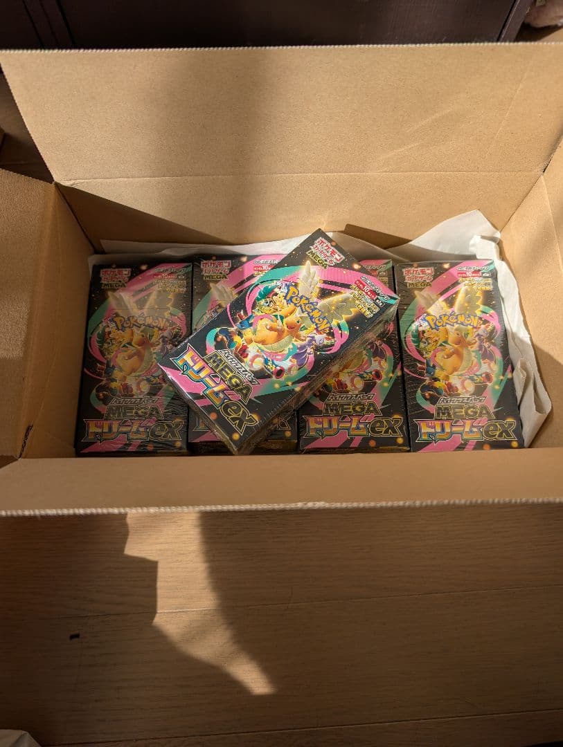 24時間発送 MEGAドリームex シュリンク付 新品未開封品5BOX