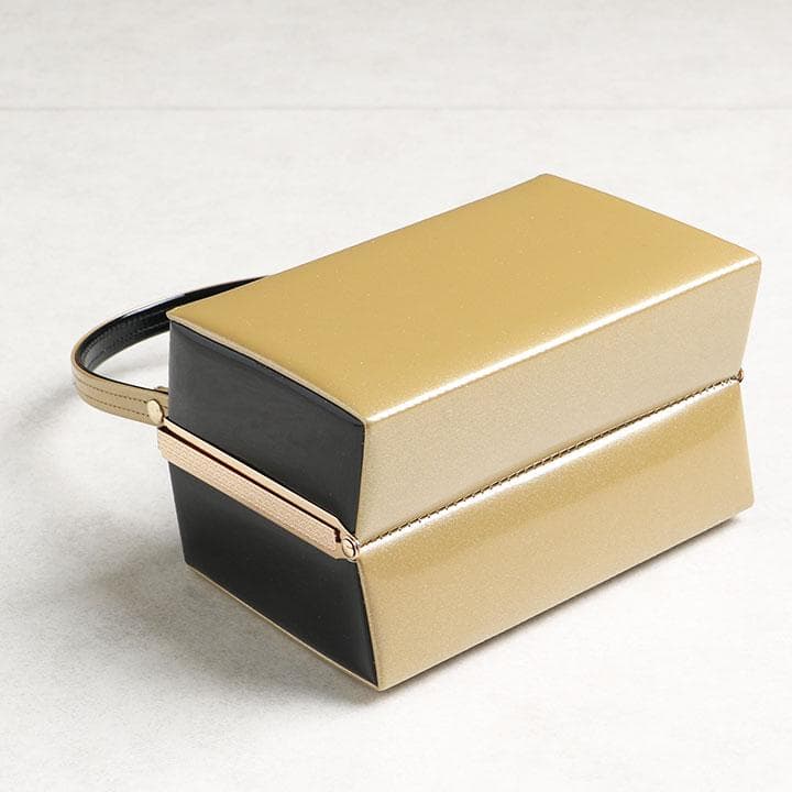 【新品】草履バッグセット 草履26cm (金茶&黒)　03094