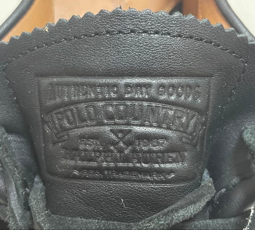 ポロラルフローレン レザー モックトゥ 革靴 ブーツ