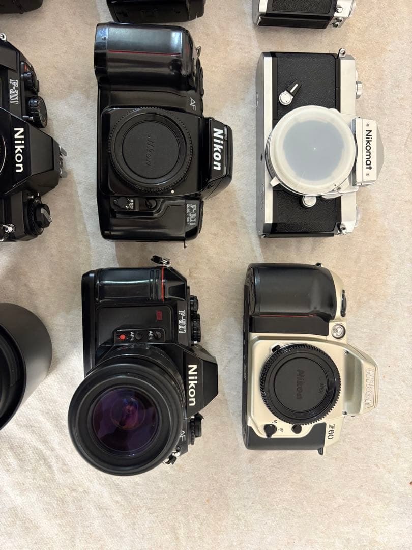 Nikon フィルム一眼レフカメラ8台セット、ジャンク品