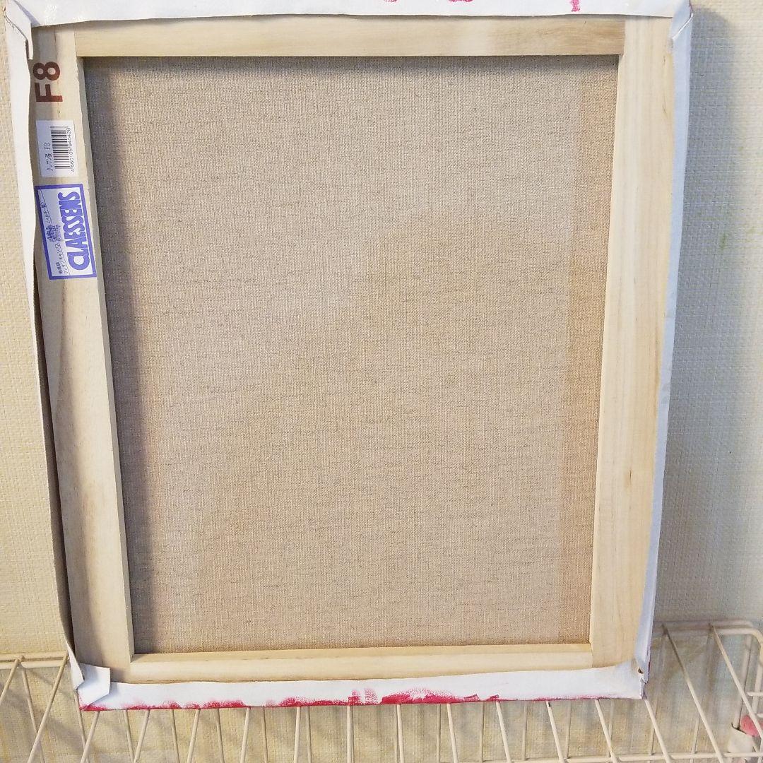 油絵　ロンロンロン　鳥の家族のティータイム