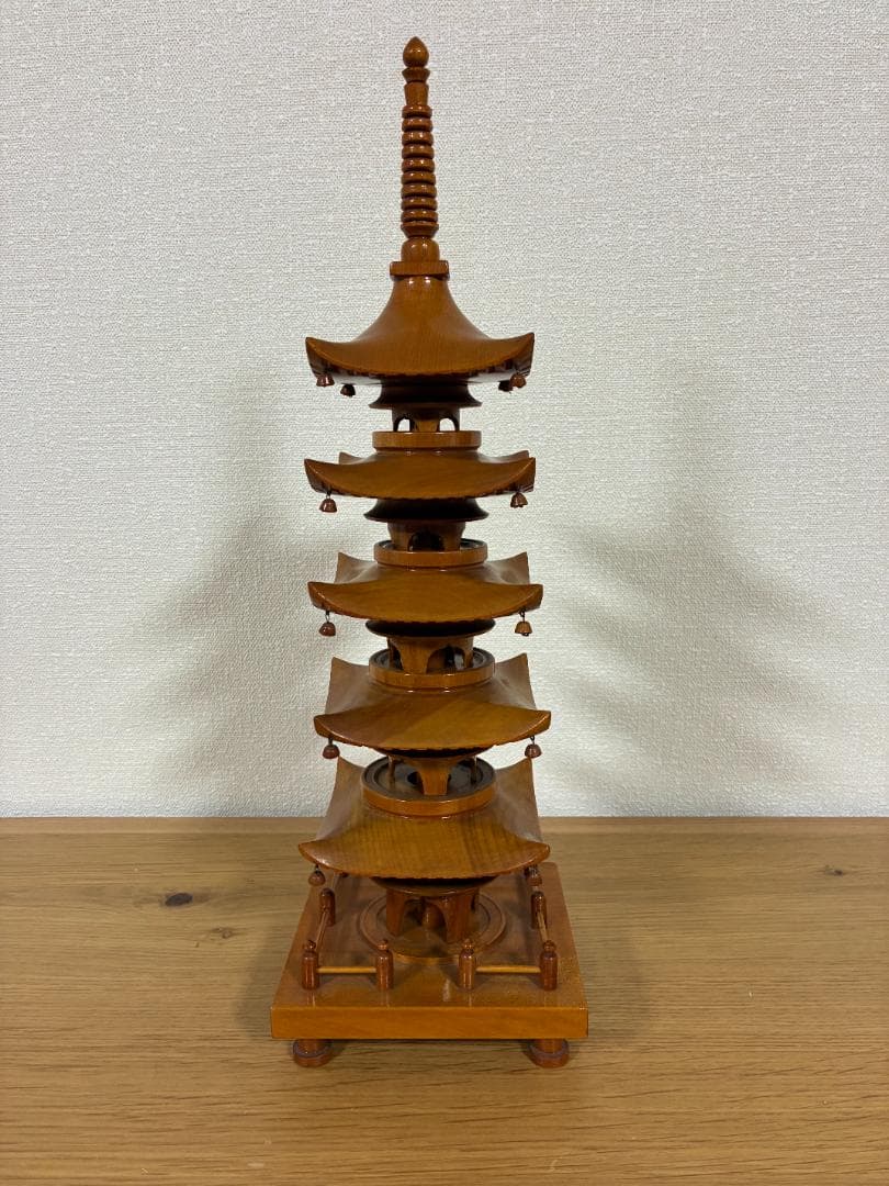 005 五重塔 寺院建築 木製 模型