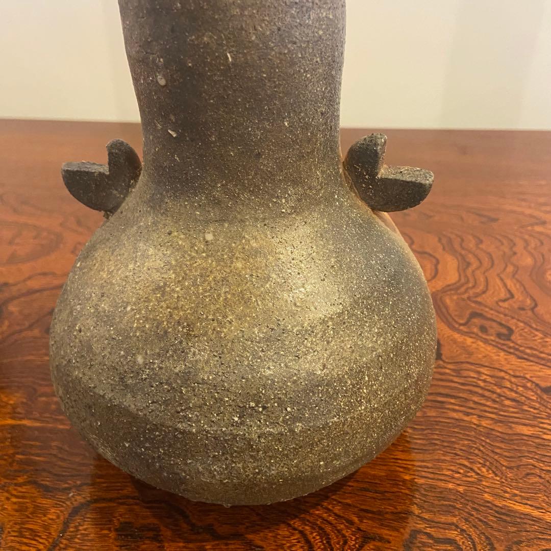 伊賀焼　小島憲二作　長壺　M243