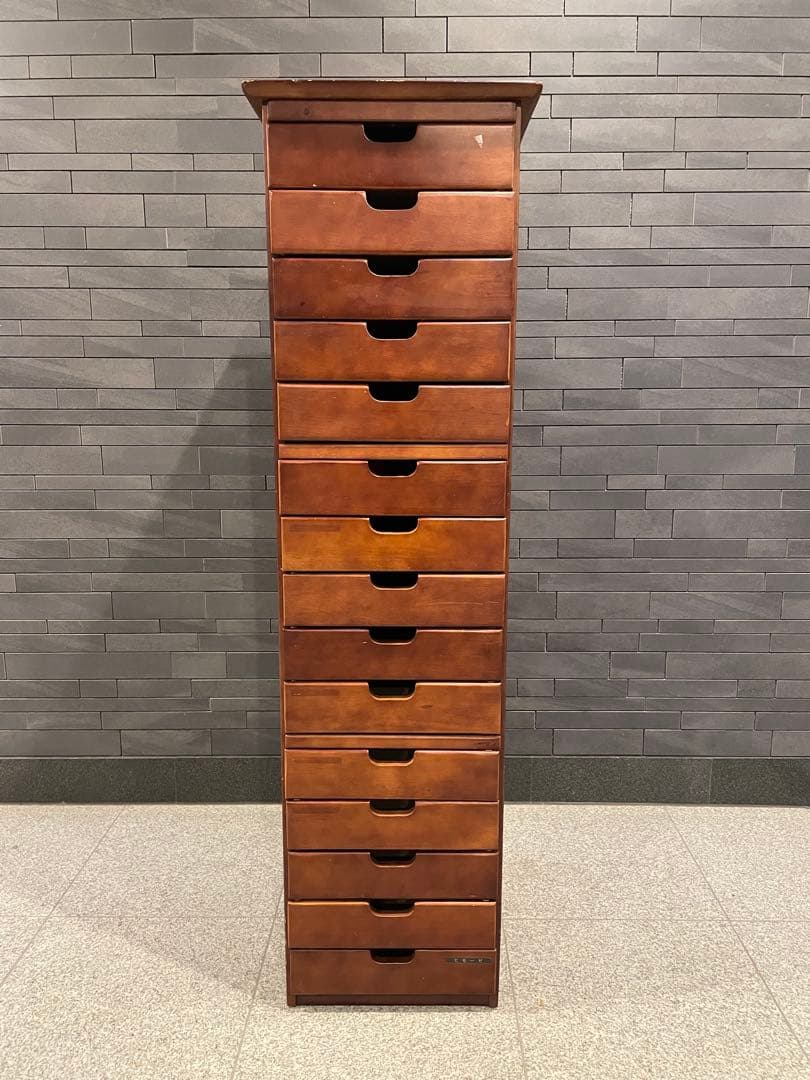 はやし　レトロ 高級ハイキャビネット タワー レターケース　１5段