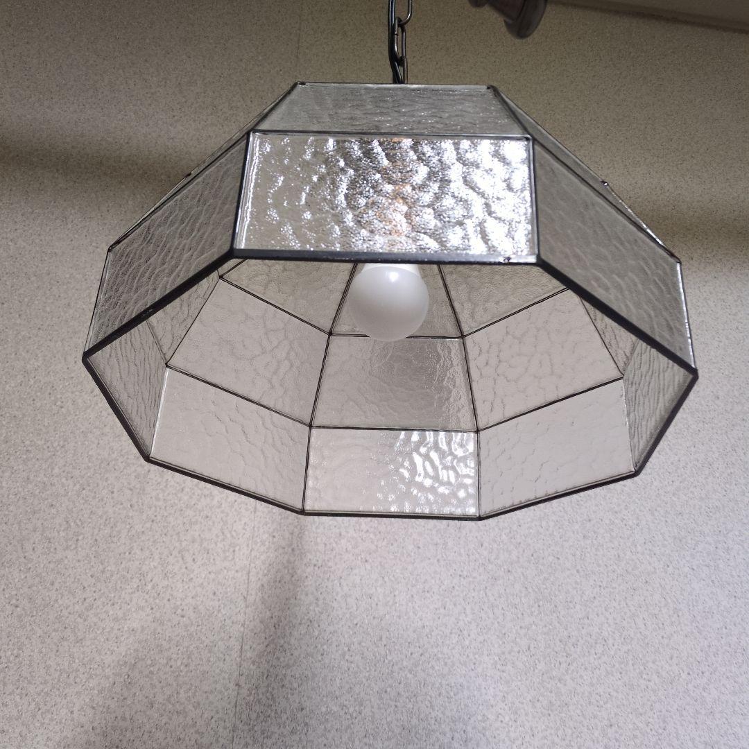 ジャパンヴィンテージ ガラスシェードのペンダントライト 吊り下げ 天井照明