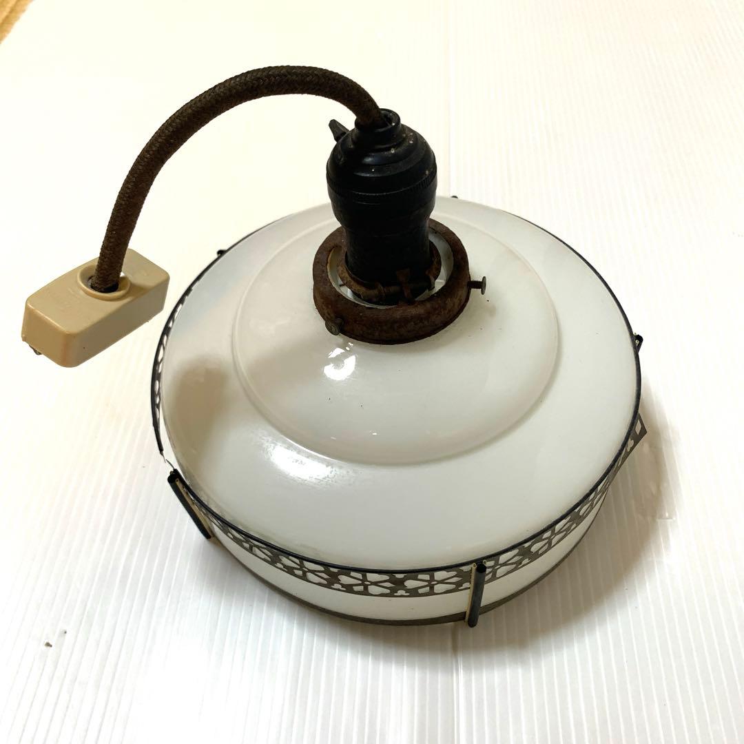 専用　照明　アンティーク　昭和レトロ　大正ロマン　古い照明　ランプシェード　乳白
