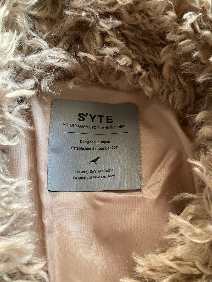yohji yamamoto s’yte プードルファーコート