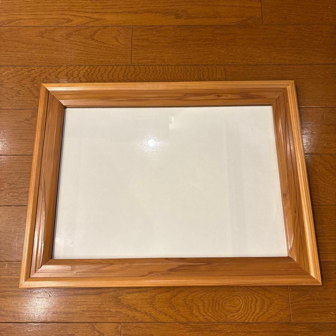 木製 A4サイズ額縁 和風デザイン