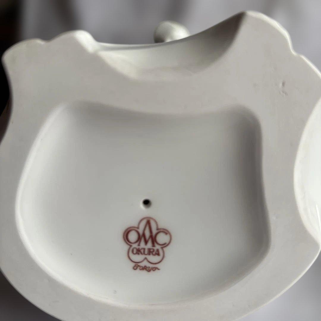 大倉陶園のフィギュリン　ゴルフ　ヴィンテージ