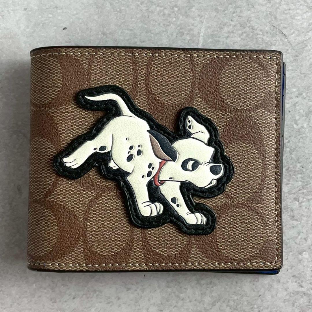 希少✨コーチ 二つ折り財布 PVC ディズニーコラボ パスケース/箱付き