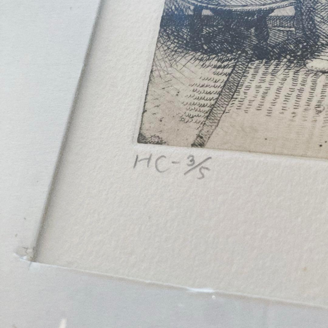 【相笠昌義】夏冬・こども図 P0号✕2枚 直筆サイン 額入り