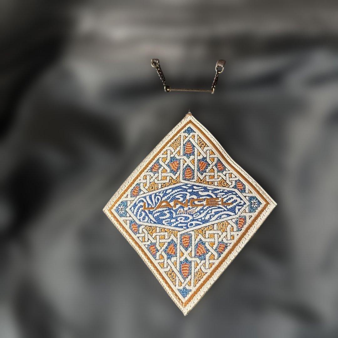 美品【ジャパンピンデージ】LANCEL シングルライダースＬ　黒　ラムレザー