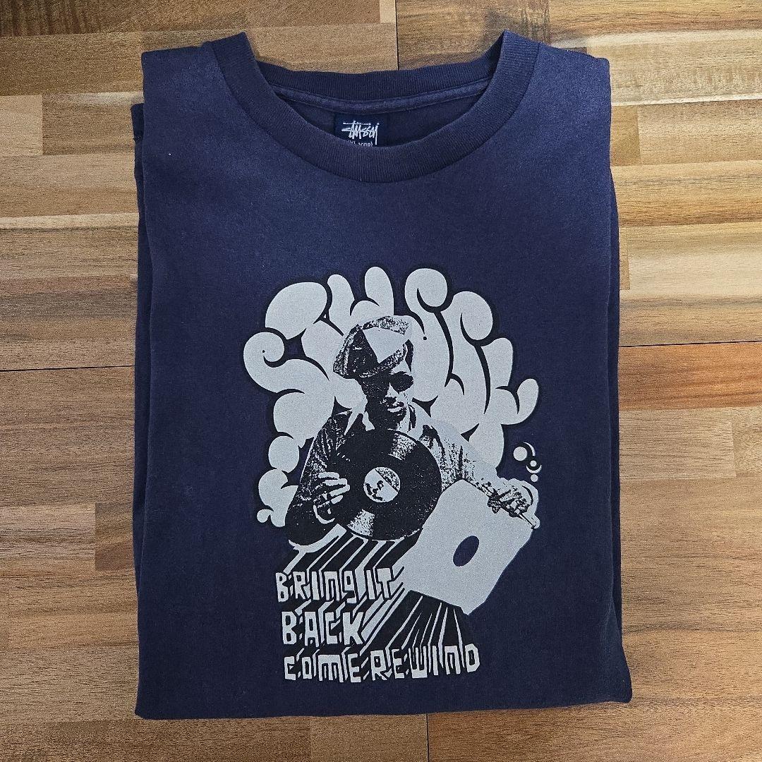 90s old stussy 紺タグ ステューシー Tシャツ xl