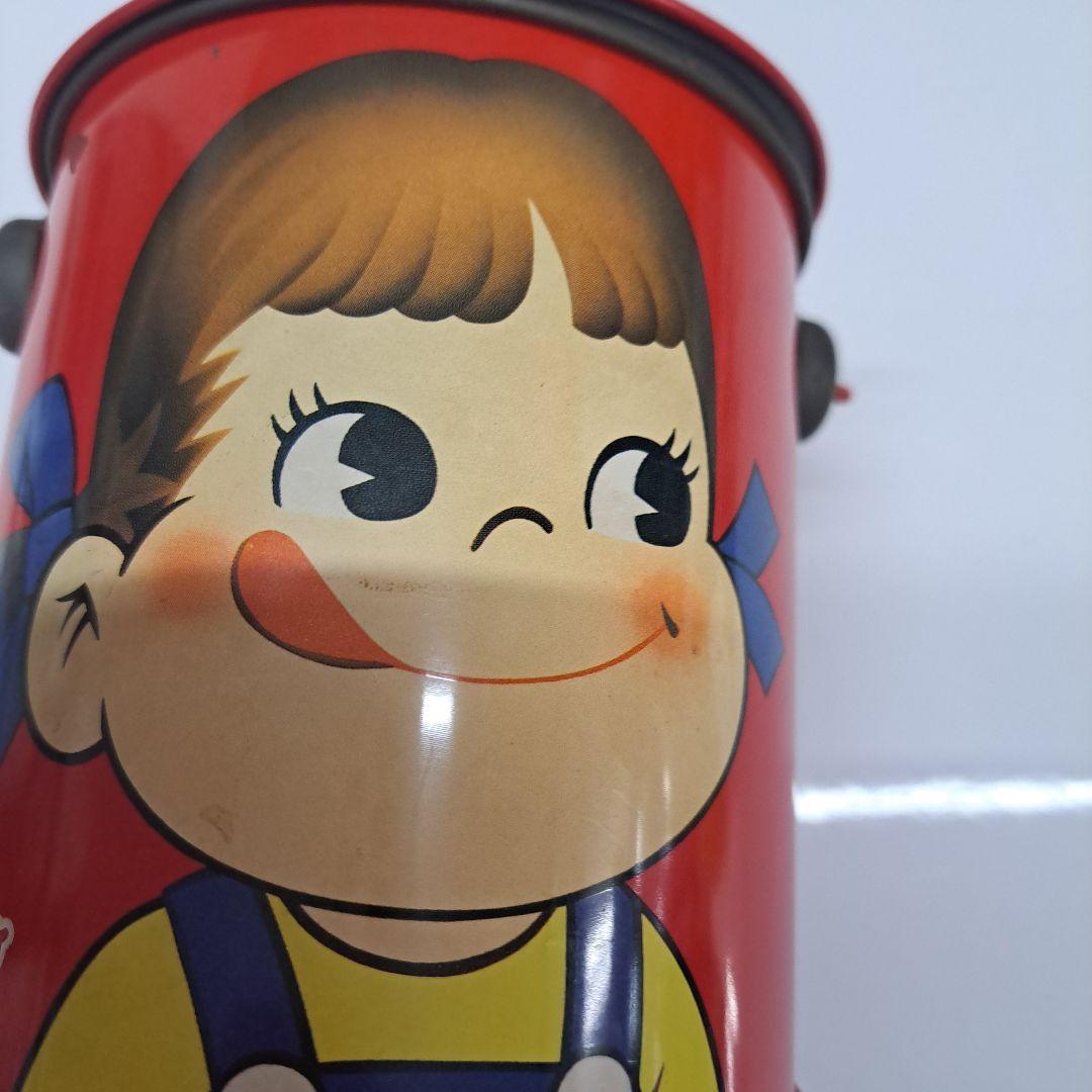 Milky 玩具菓子　不二家　ポコちゃんの缶