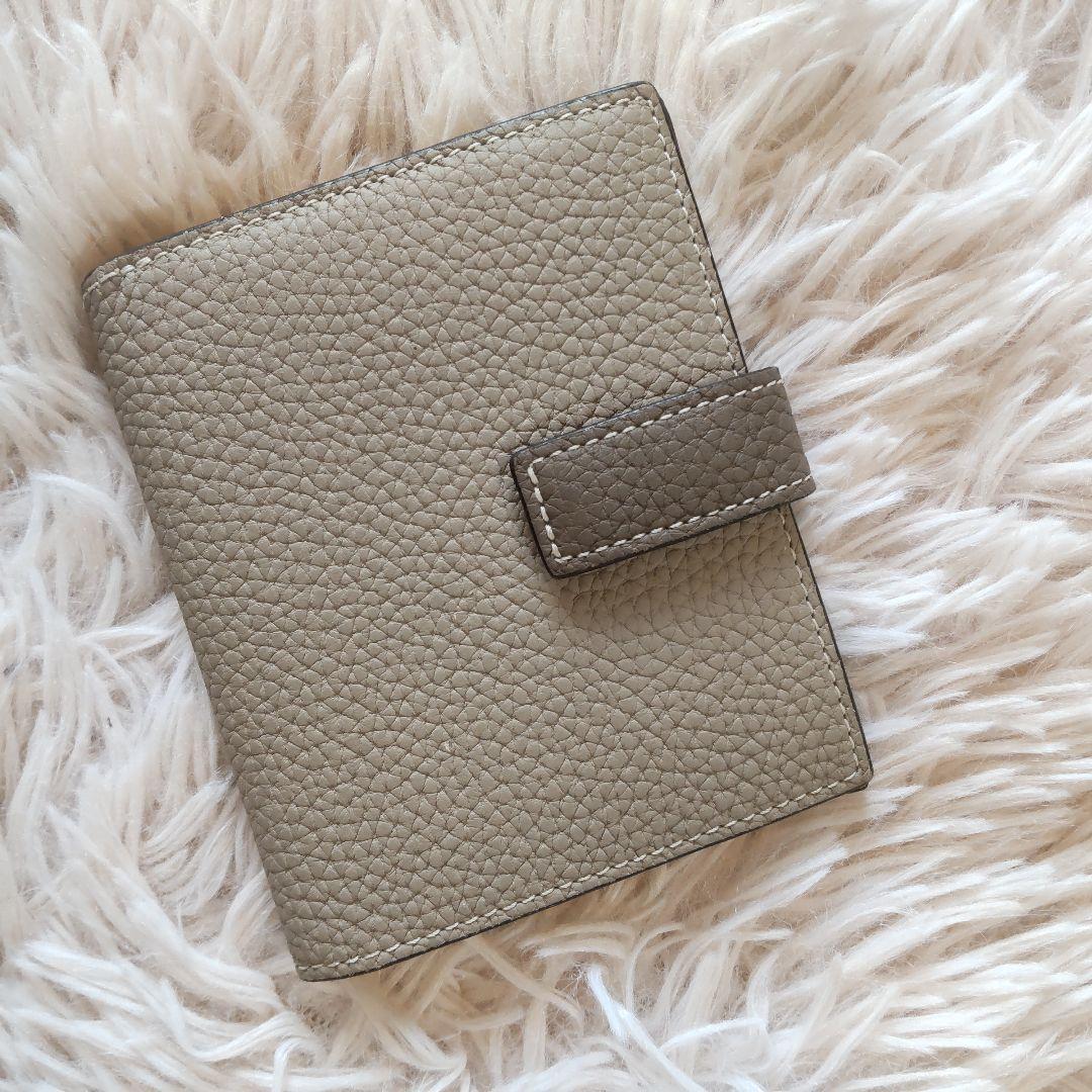 極美品✨BONAVENTURA✨ベルテッド✨ミディアム ウォレット✨グレージュ