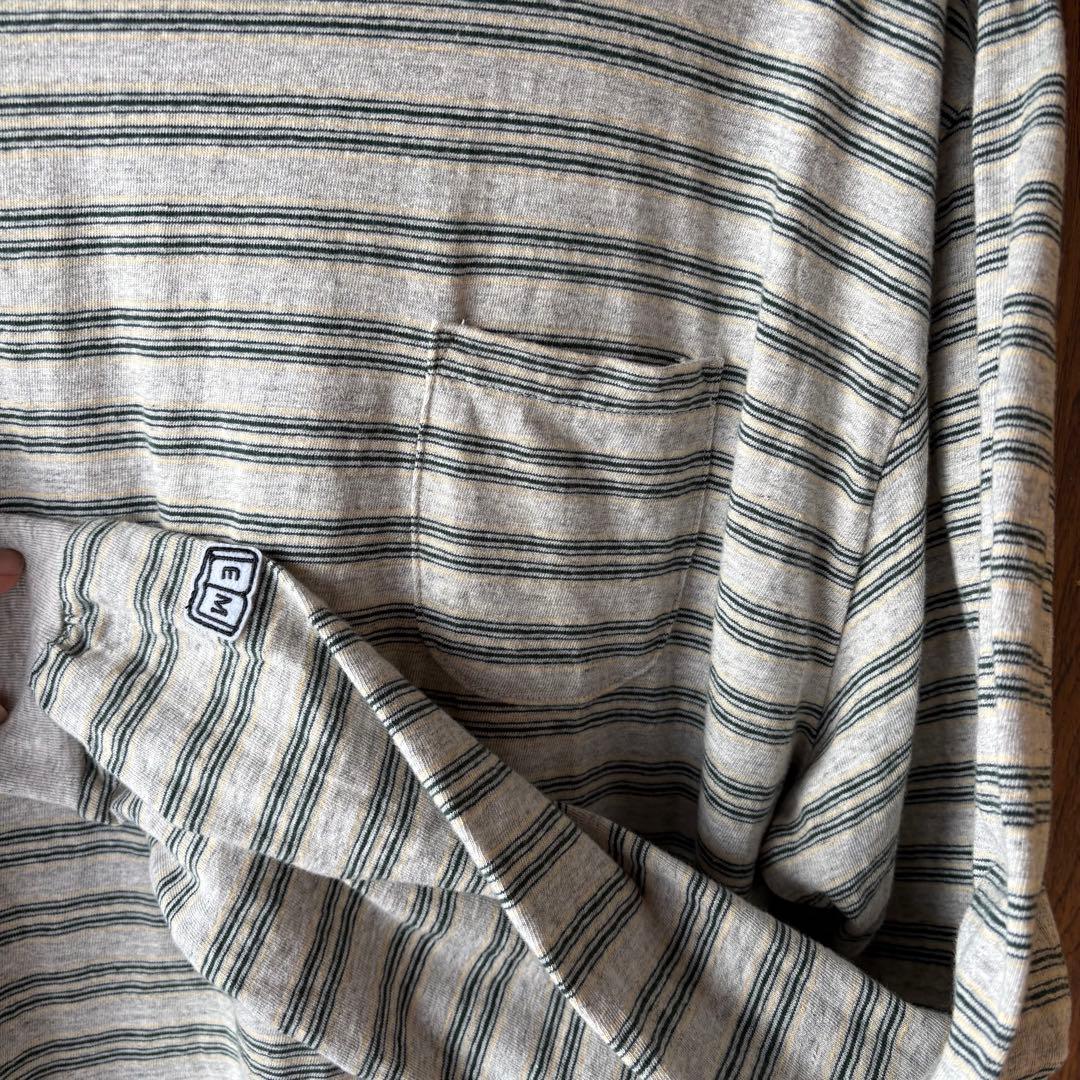 【日本製】ENDS and MEANS ストライプ長袖Tシャツ L