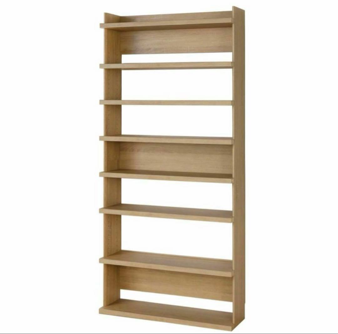 オープンラック シェルフ ナチュラルブラウン 大型 本棚 トルフラット