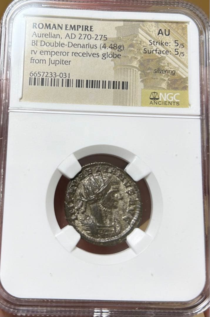 NGC AU 5/5 5/5 満点　アウレリアヌス帝