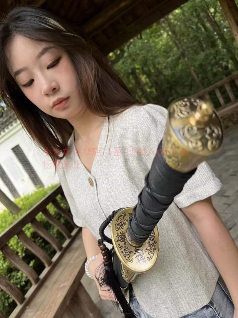 淵寒伝統牛尾刀（武術刀）古兵器 武具　刀装具　日本刀　模造刀 居合刀