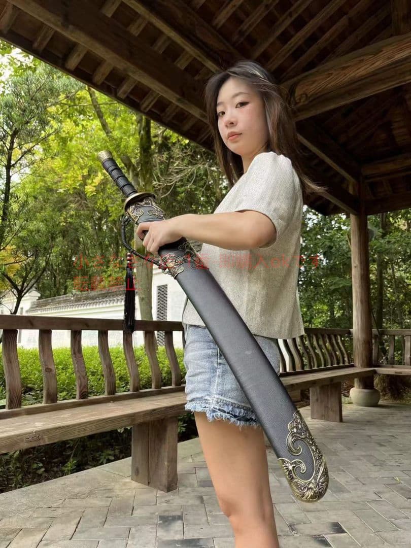 淵寒伝統牛尾刀（武術刀）古兵器 武具　刀装具　日本刀　模造刀 居合刀