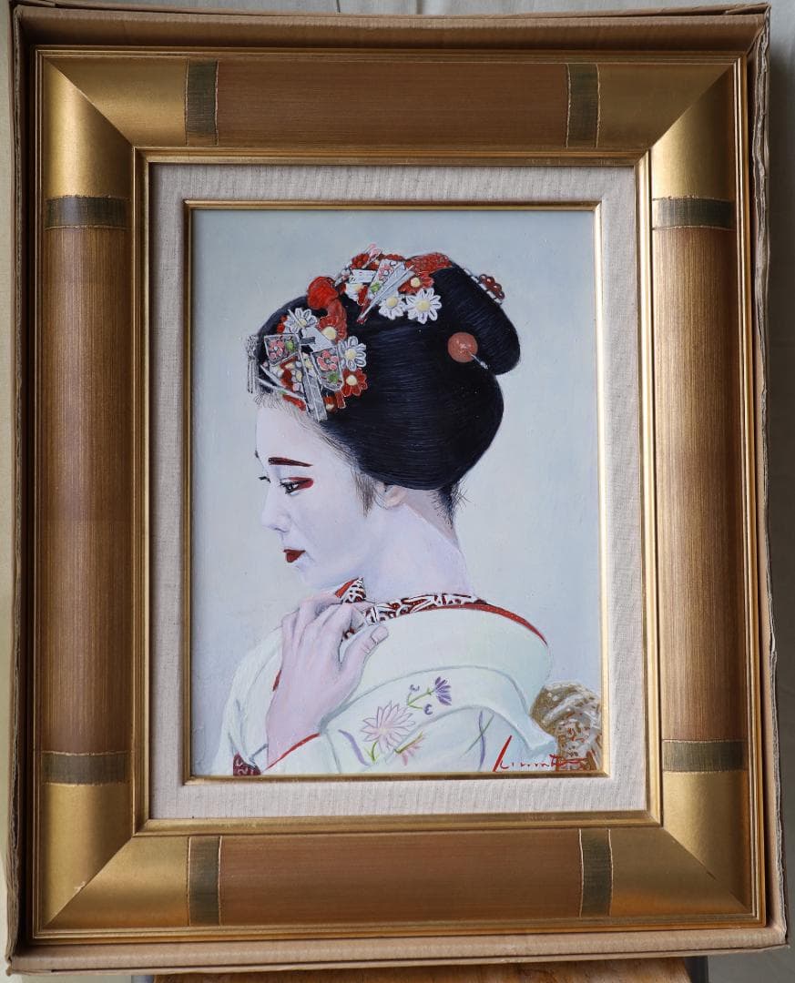 『をみなえし』　油彩肉筆画