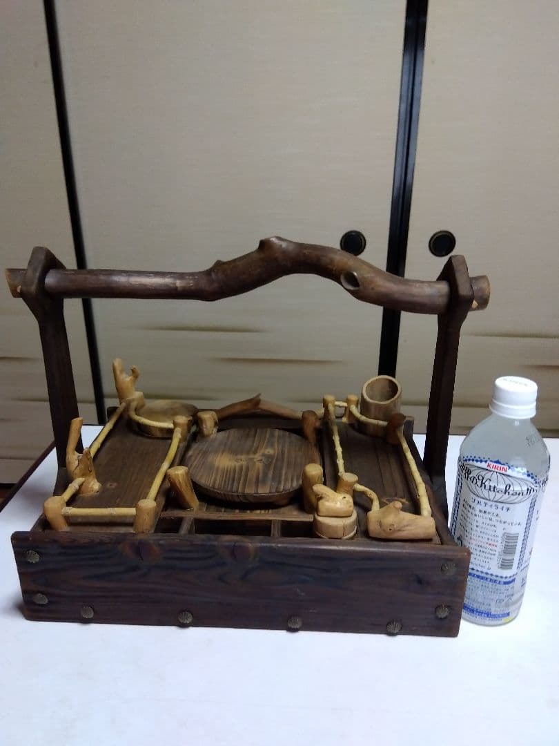 木製 手作り　煙草盆　芝居　小道具