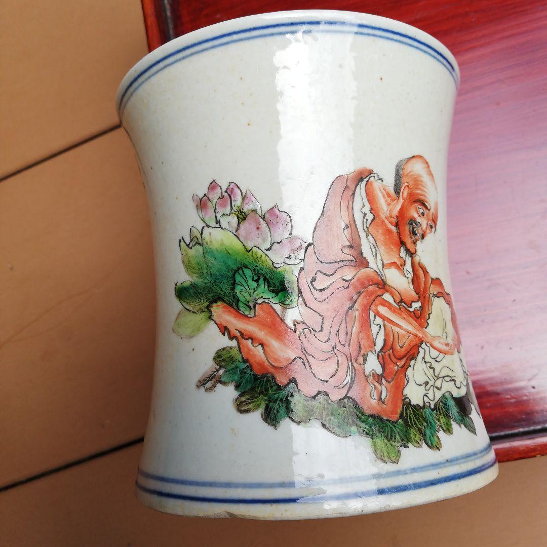 咲村さん専用、年代物、中国(清朝時代)書道具細筆絵の筆立て