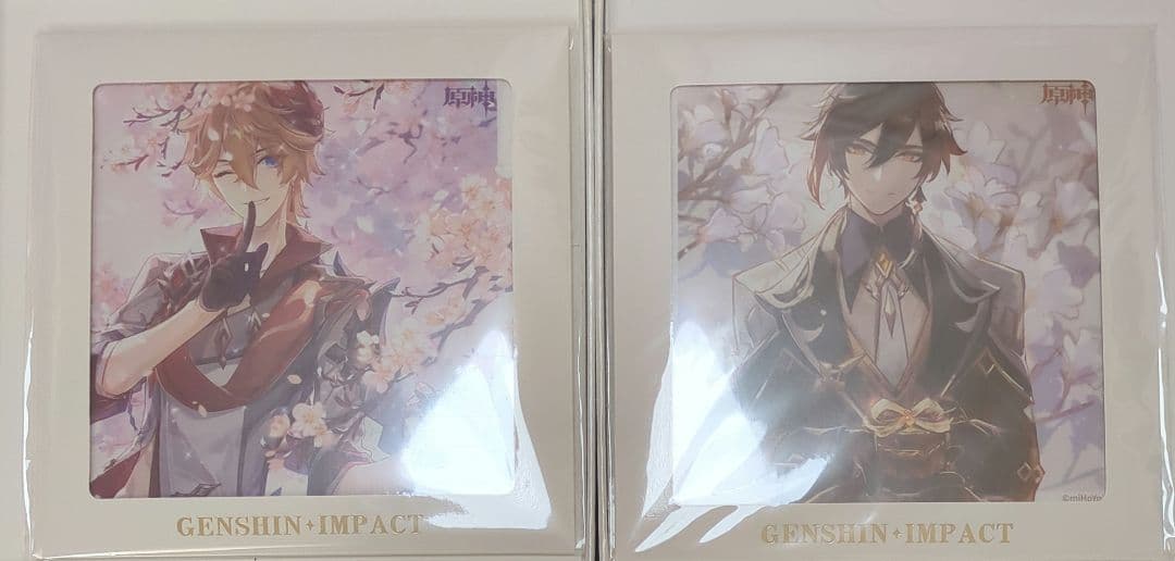 原神 公式ショップ 特典 バレンタイン 原神FES 記念色紙 鍾離 タルタリヤ