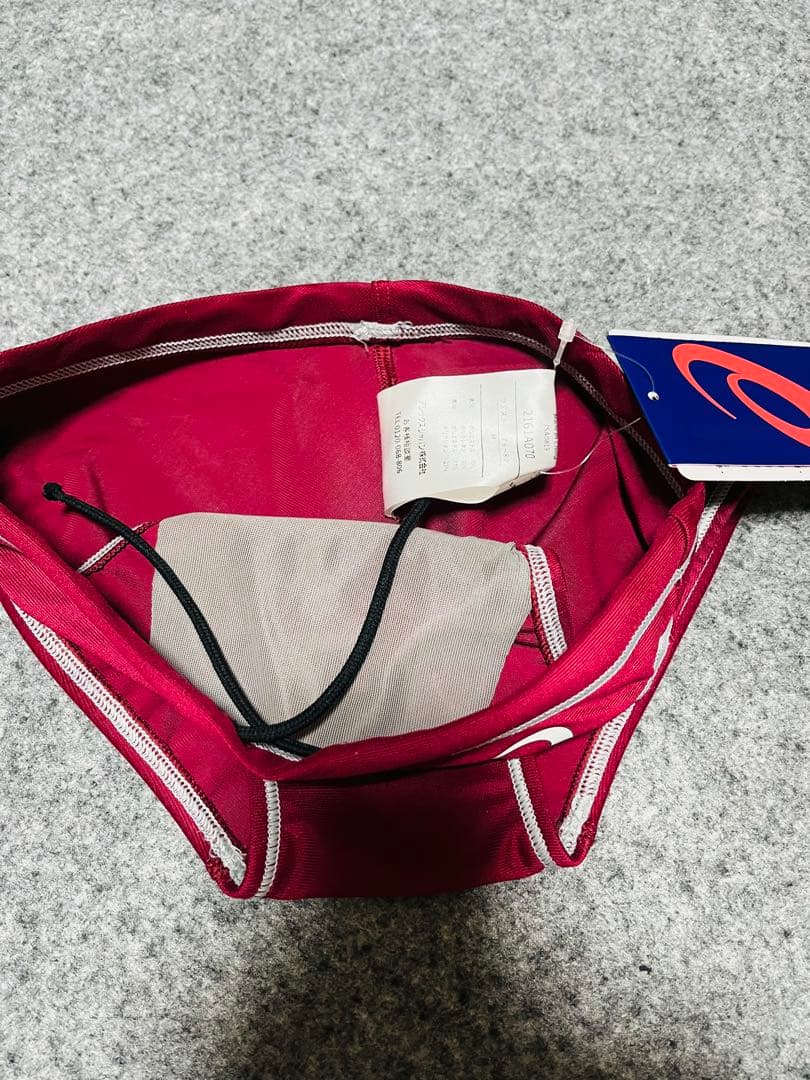 ASICS 競泳水着 M ワインレッド