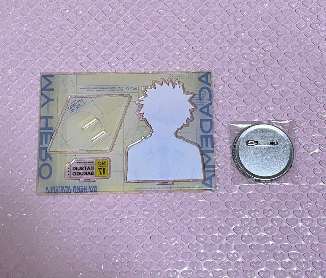 ヒロアカ 爆豪勝己 GIGA 缶バッジ アクリルスタンド