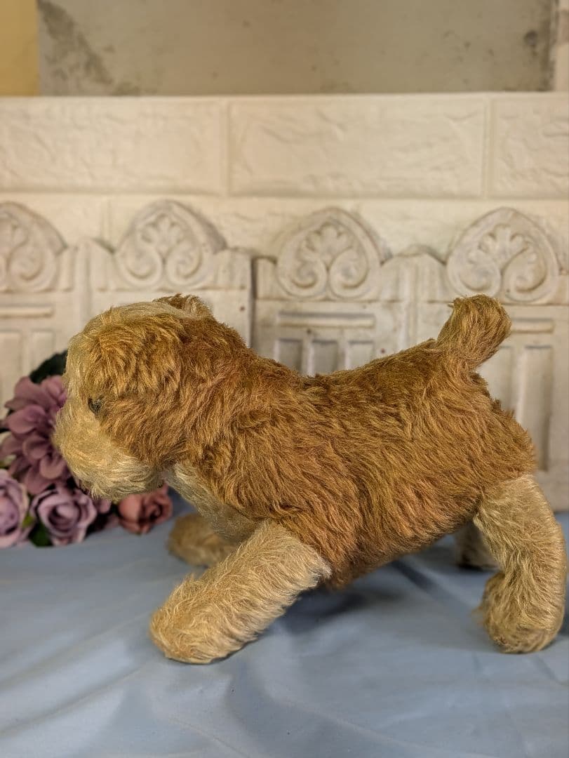 アンティーク ドイツ製 犬 ぬいぐるみ 横幅３０cm