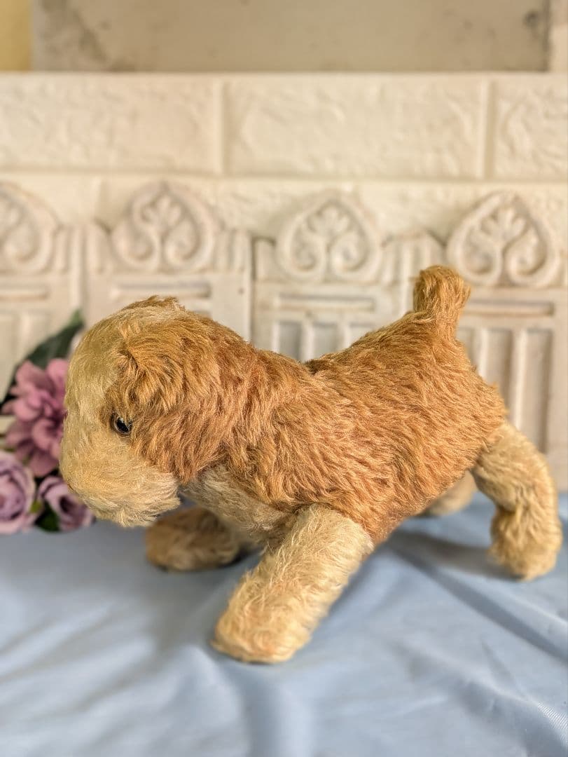 アンティーク ドイツ製 犬 ぬいぐるみ 横幅３０cm