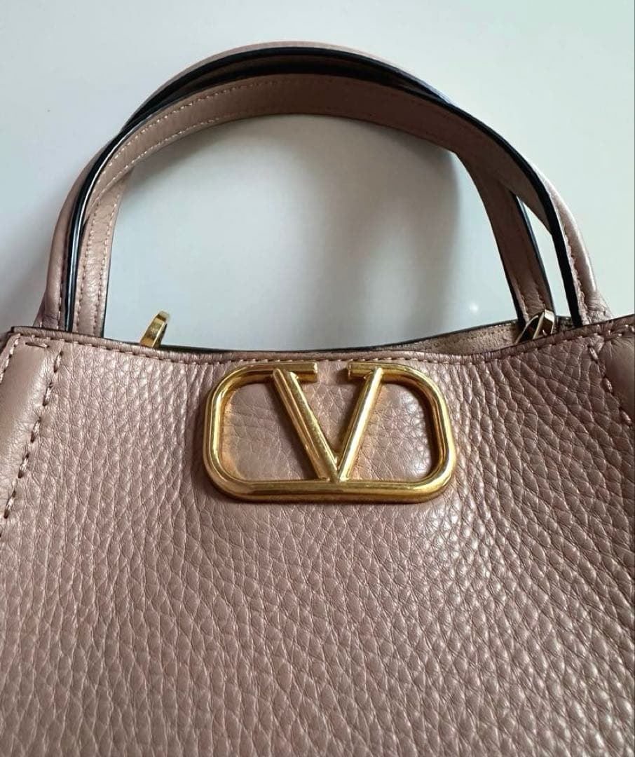 【美品】VALENTINO ヴァレンティノ 2WAYバッグ　ベビーピンク