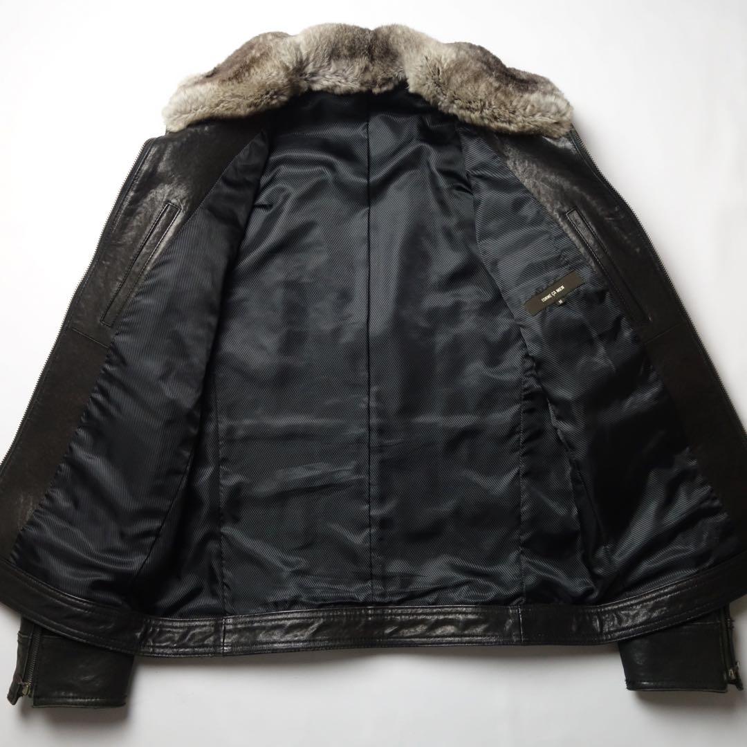 ジャケット・アウター 00s COMME CA MEN Fur Leather Riders JKT