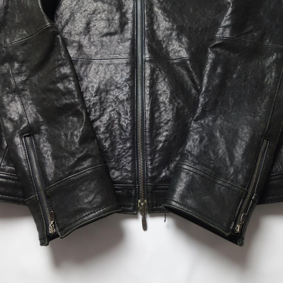 ジャケット・アウター 00s COMME CA MEN Fur Leather Riders JKT