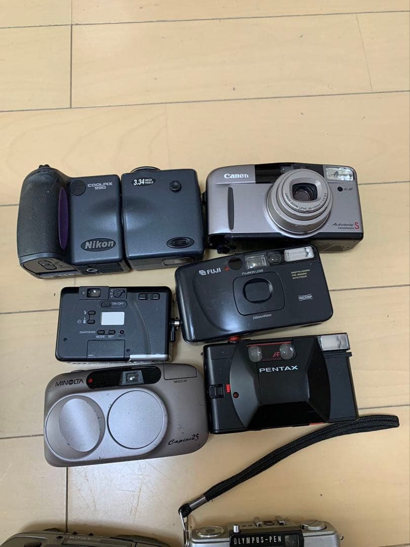 コンパクトフィルムカメラセット「&ジャンク品詳細は不明です/動作未確認）28台
