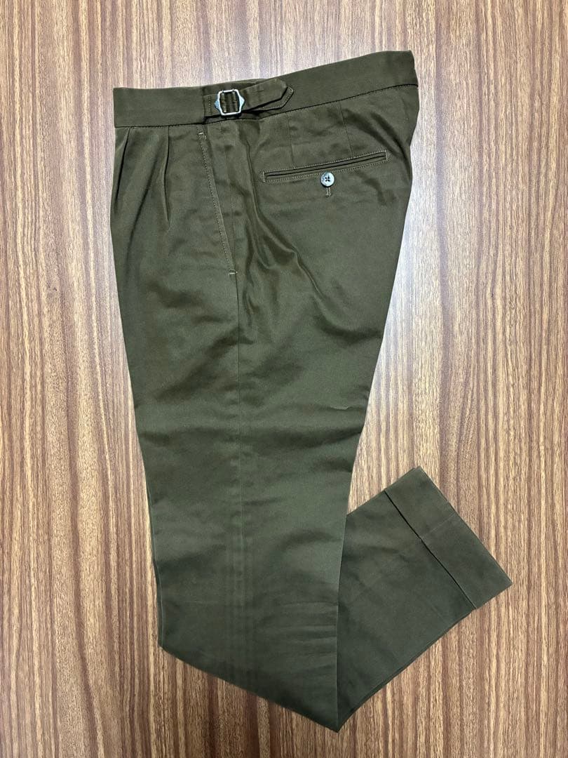 GTA HERRICK エリック コットン 2プリーツ サイドアジャスターパンツ