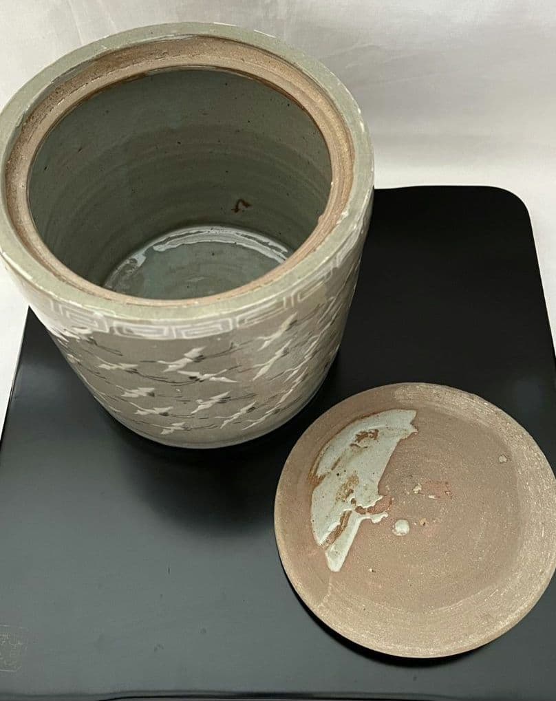 出雲焼 水指 11代 長岡空権 茶道具