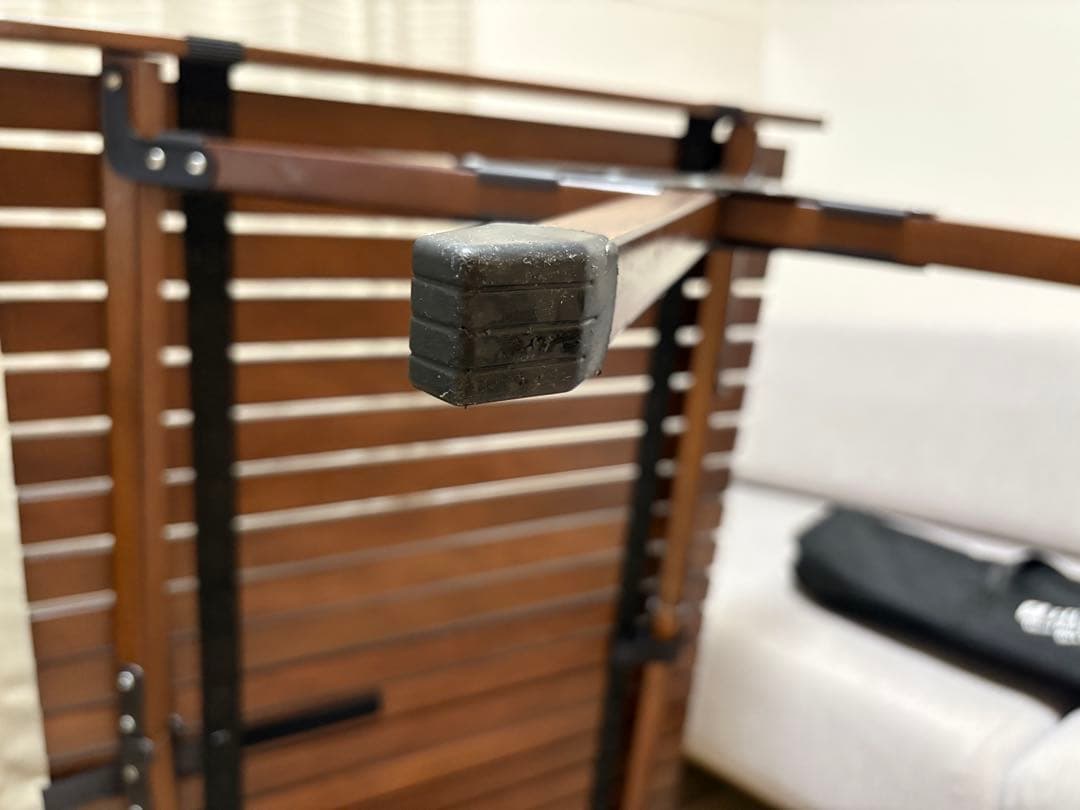 サイドテーブル付　ハイランダー　ウッドロールテーブル　90センチ