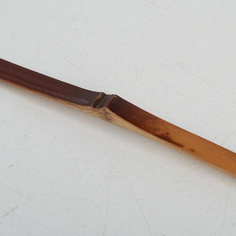 茶道具　吉田宗仙作　茶杓　銘庵の友　紫野　小林太玄書付　共筒共箱　V　9415