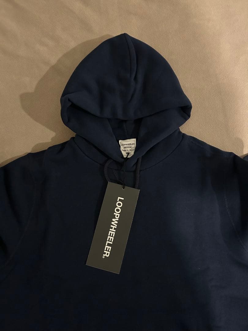 LOOPWHEELER ネイビー フーディM 新品タグ付き