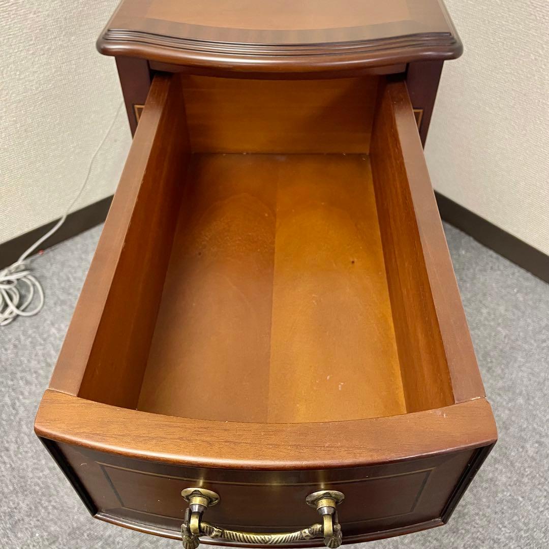 【良品】Venezia サイドテーブル 引出し付 クラシック調