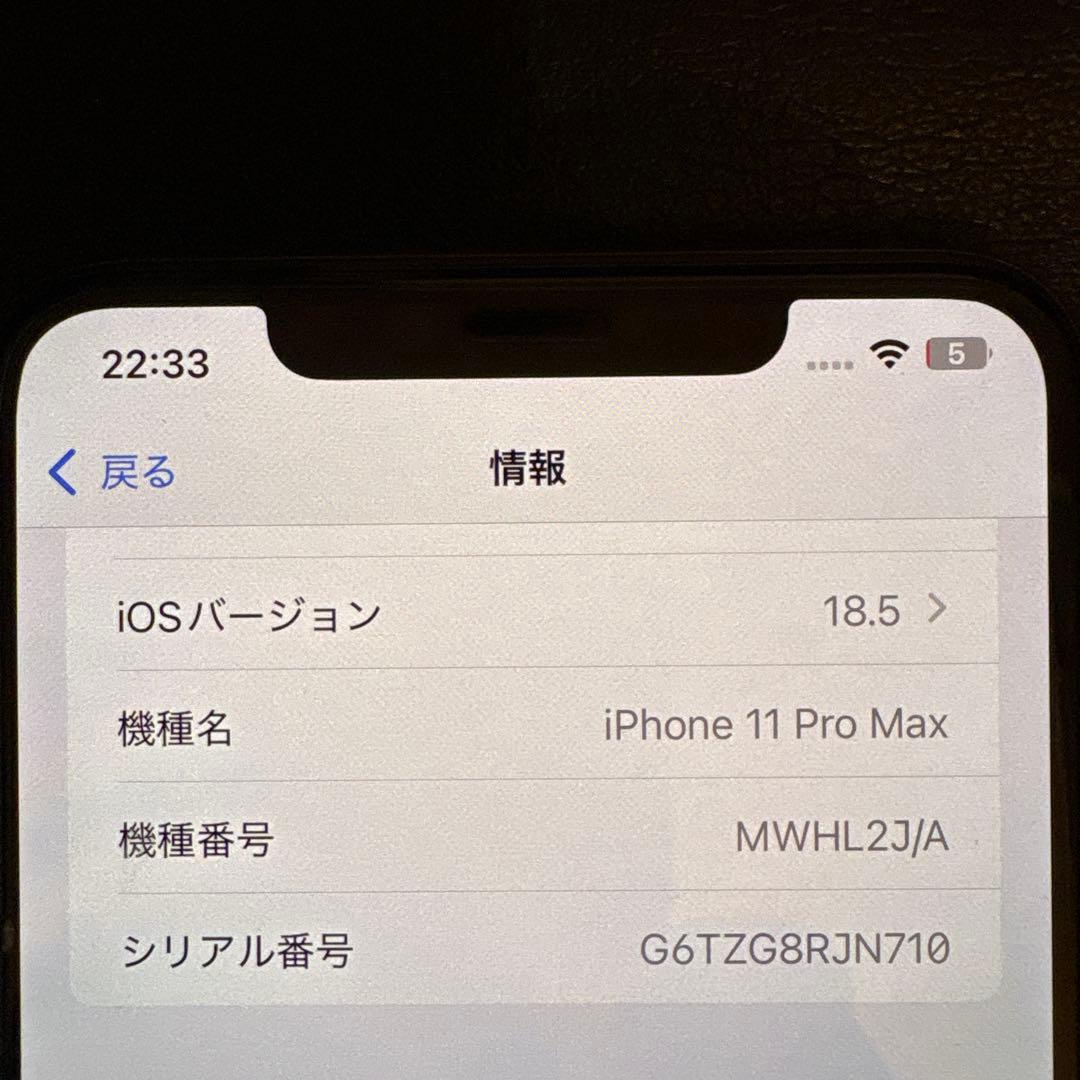 Apple iPhone 11 Pro Max ゴールド 本体　256GB