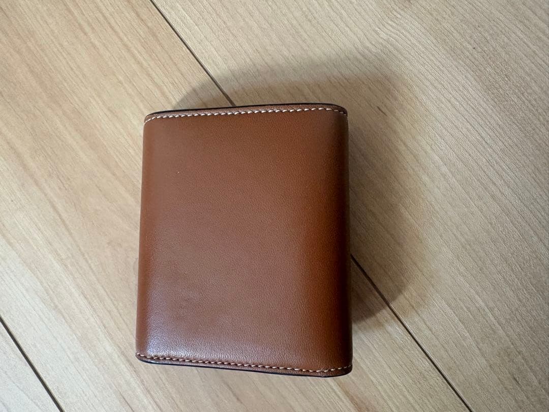 ブラウンレザー 三つ折り財布