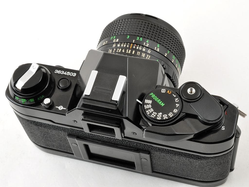 キヤノン AE-1 PROGRAM ブラック NFD 50mm f1.4 動確済