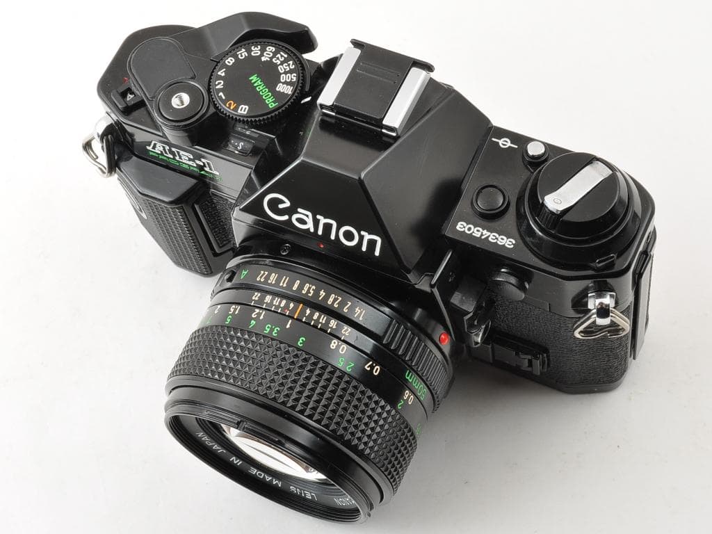 キヤノン AE-1 PROGRAM ブラック NFD 50mm f1.4 動確済