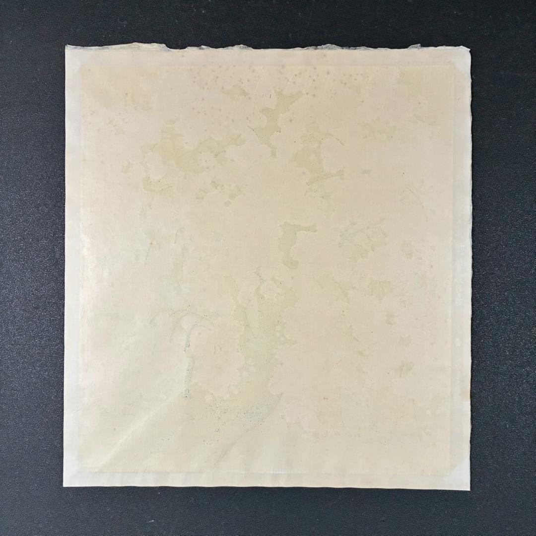 美品 橋本明治「桜」手摺木版画 ささき版画工芸 版元永井画廊 刷り込みサイン入