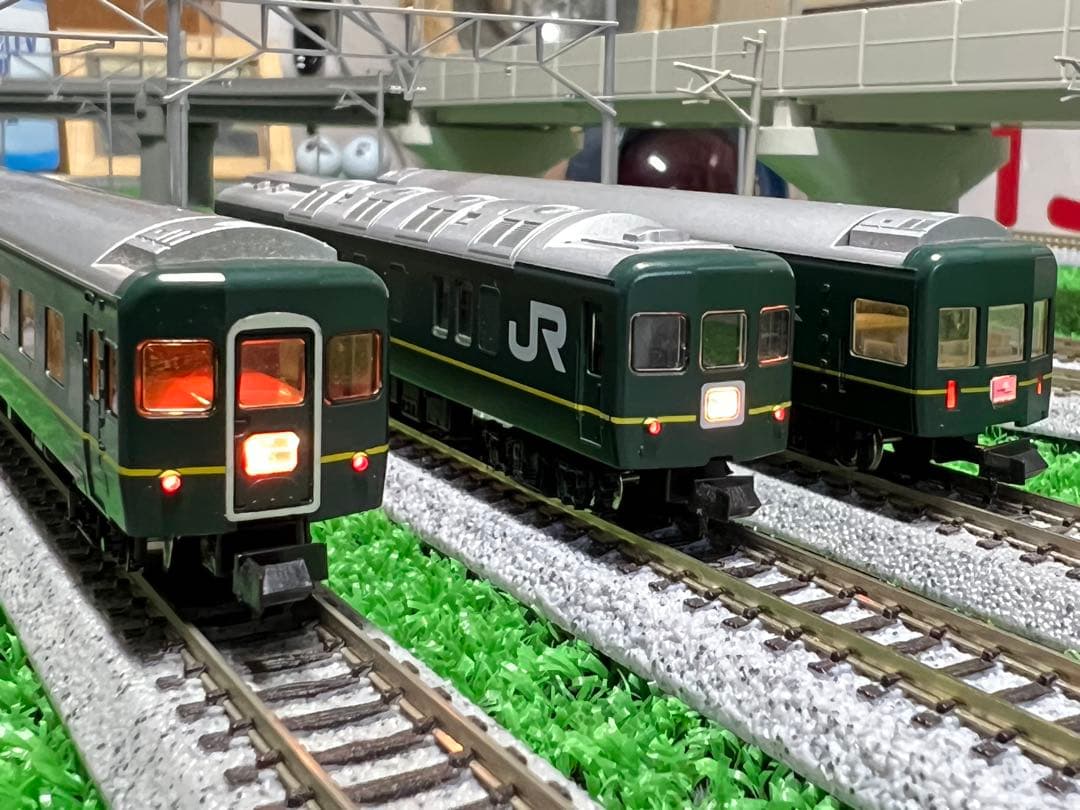 【TOMIX】24系トワイライトエクスプレス　ジャンクフルセット（一部室内灯付）