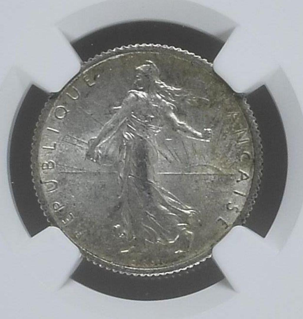 ✨ 1916年/NGC MS63/1フラン銀貨✨